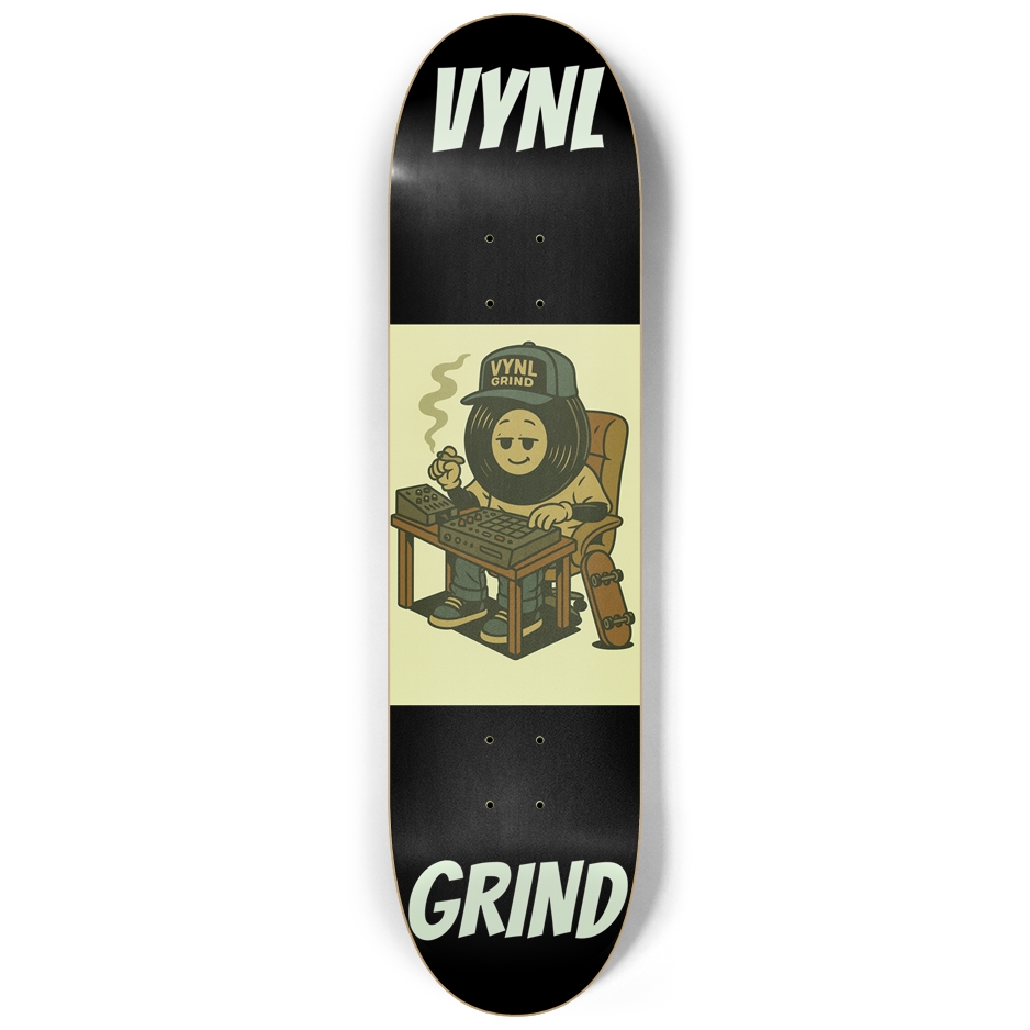VYNL GRIND Glow-in-the-Dark "Making Music" Skateboard "LIMITED EDITION